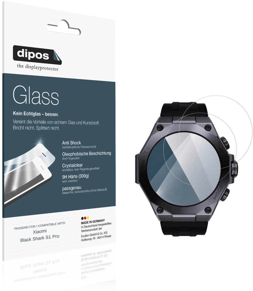 dipos – 2x Pantserfolie geschikt voor Xiaomi Black Shark S1 Pro | 9H Screenprotector