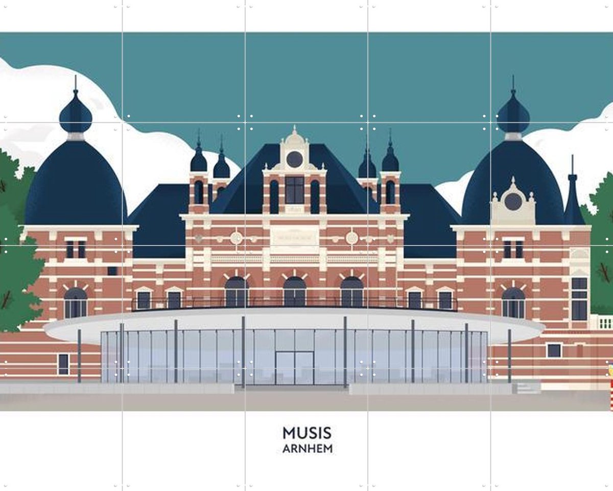 IXXI Musis, Studio Kars + Boom & Design Podium Nijmegen - 100 x 80 cm - Gratis ophangtool - Grote wanddecoratie en posters - Minimalisme