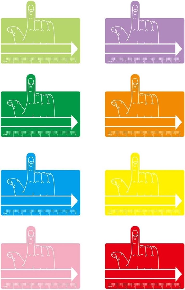 Kleurige Vinger Spreiders met Leestrips voor Ondersteuning bij Lezen en Schrijven, Ideaal voor Thuis en in de Klas