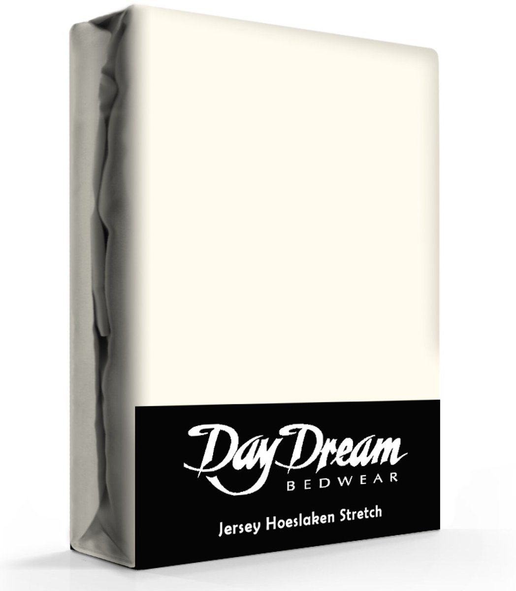 Day Dream - Hoeslaken - Jersey - 180 x 200 cm- Crème