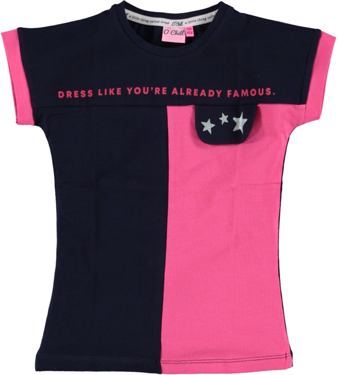 O'Chill-Meisjes t-shirt Gaia-Navy