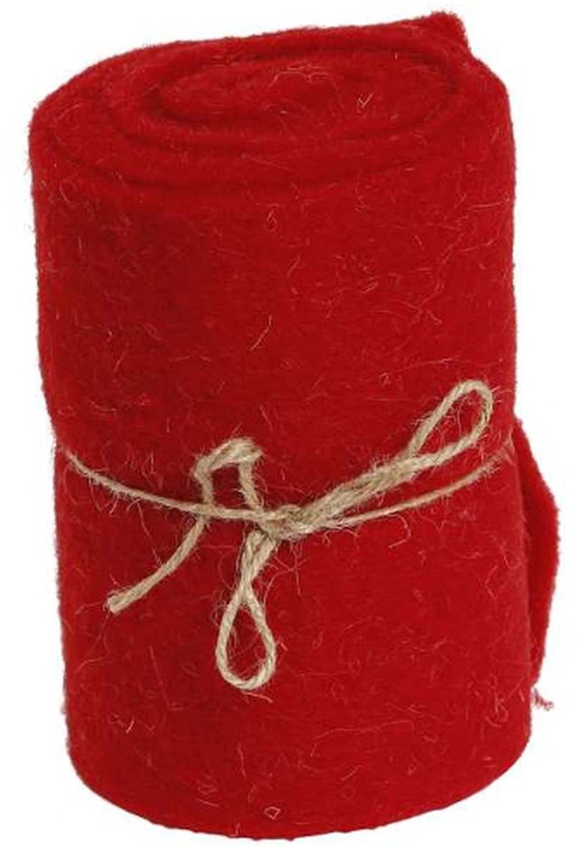 Posiwio decostrook donkerrood 15 cm x 2 meter - polyester