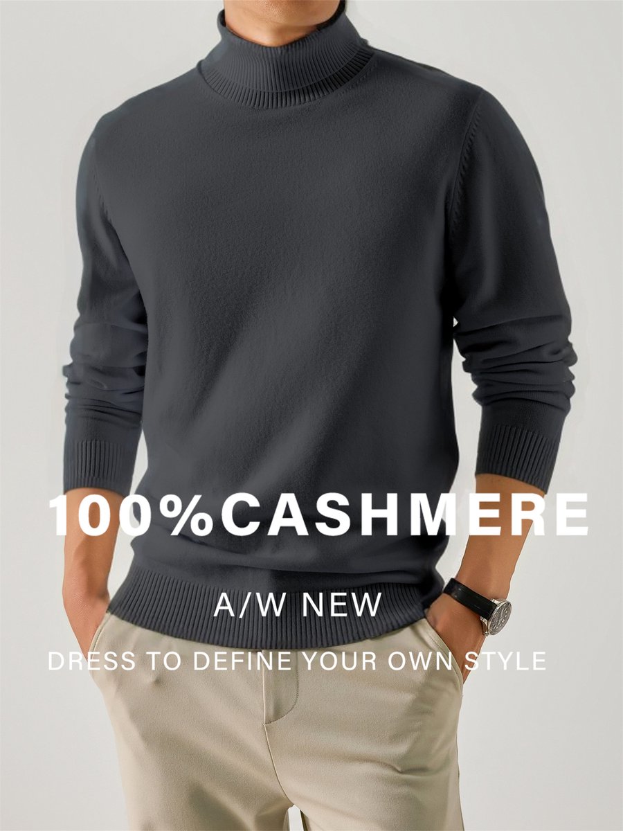 Currero Cashmere Sweater Heren Sweaters Sweatshirt Hoodie Warme Trui Pullover Jumper Crewneck Vest Zwart