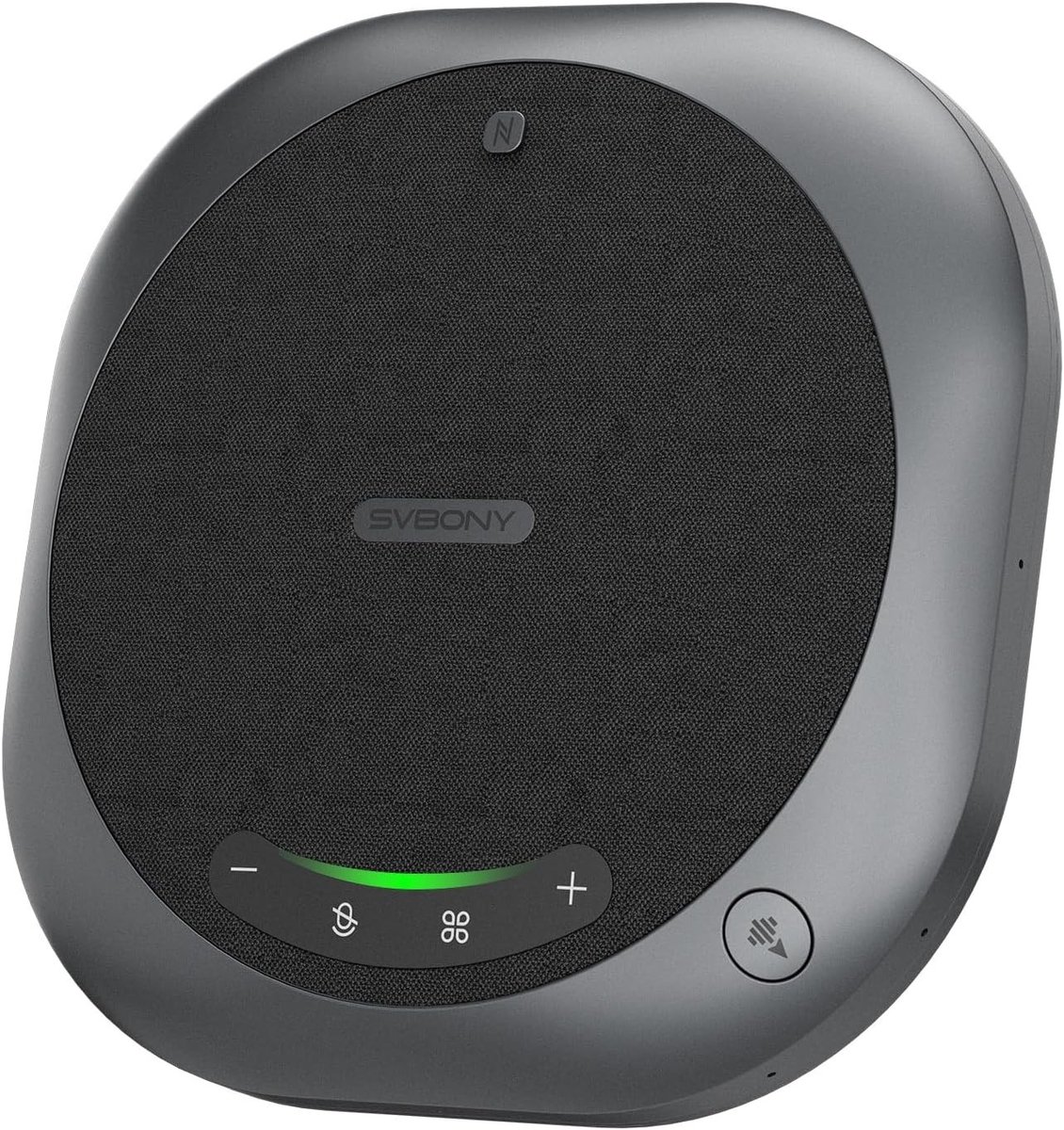 Omnidirectionele Conferentiespeaker met Microfoon, AI Transcriptie, 6 Microfoons en 360° Geluidsopname voor 20 Personen met Ruisonderdrukking