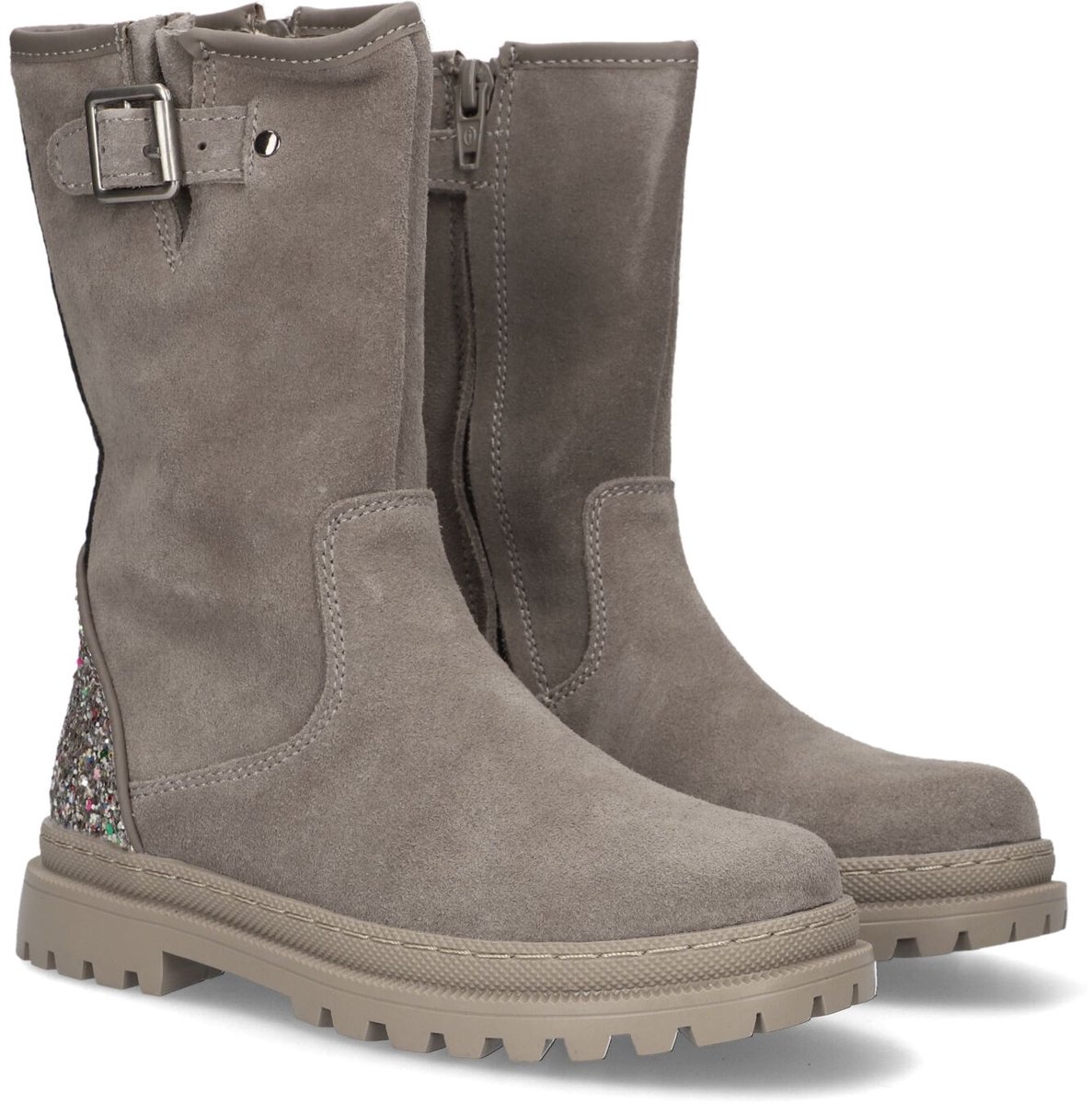 Shoesme Nt26w012 Laarzen - Suède - Meisjes - Taupe - Maat 31