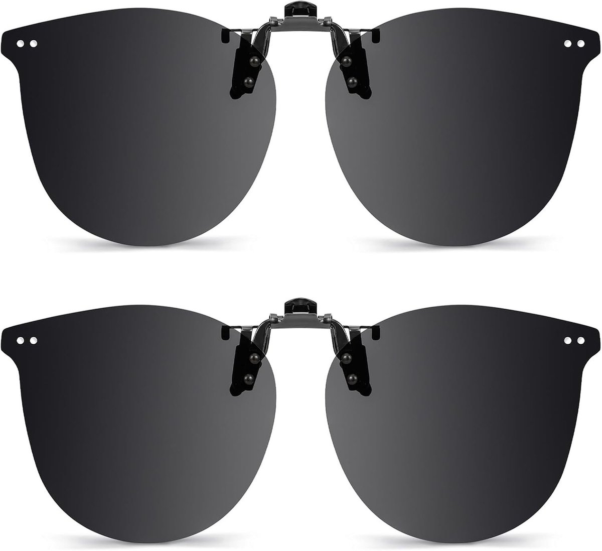 Polariserende Zonnebrillen Set van 4 - Frameless Myopie Zonnebrillen voor Dames en Heren, UV-bescherming en Comfortabel Draagcomfort