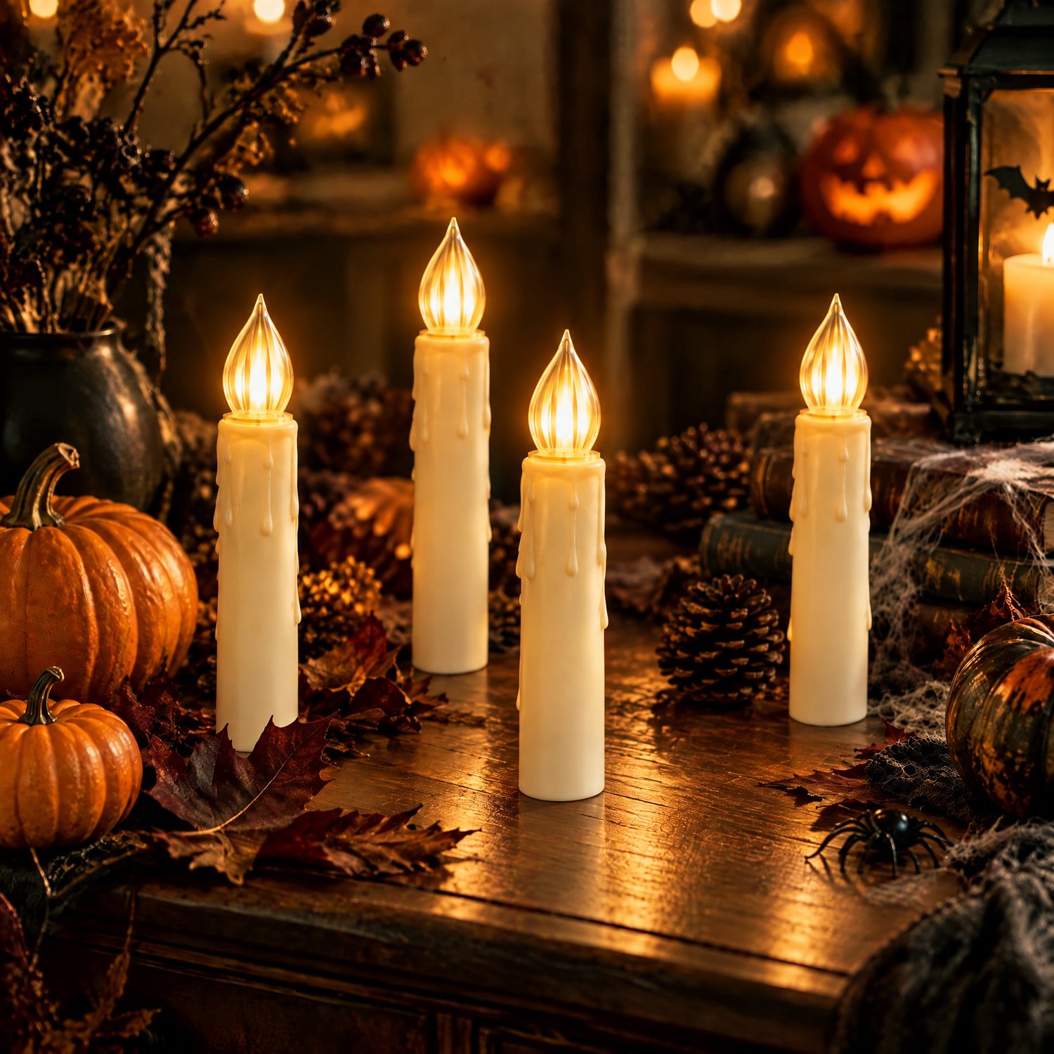 Aufun LED Kerstkaarsen - 50 Stuks - Warm Wit- Inclusief Batterij Vlamloze Kaarsen met Timerfunctie - Flikkerende Kerstkaarsen met Afstandsbediening - voor Bruiloften Kerstversiering Warm wit.