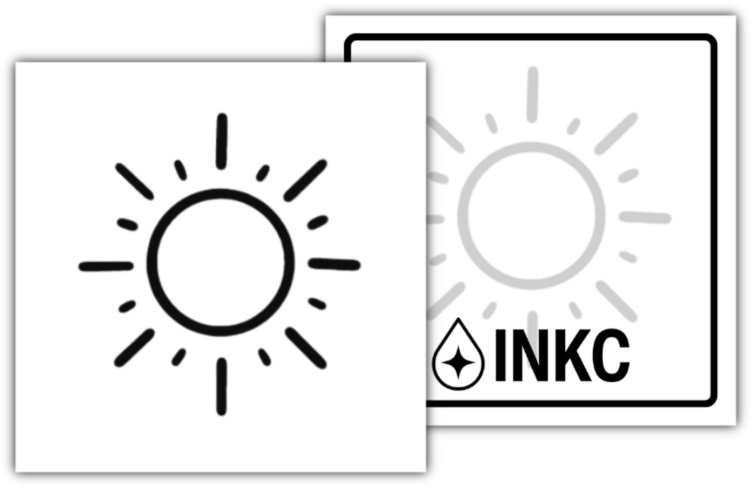 INKC - Tijdelijke Tattoo - Minimalistisch Zonnetje - Nep Tattoo - Plak Tattoos - Blijft tot 2 weken - 5 x 5cm