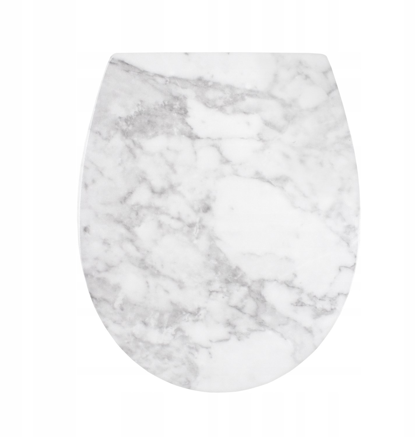 Merkloze Duroplast Toiletbril met Marmerlook, Soft-Close & Quick-Release