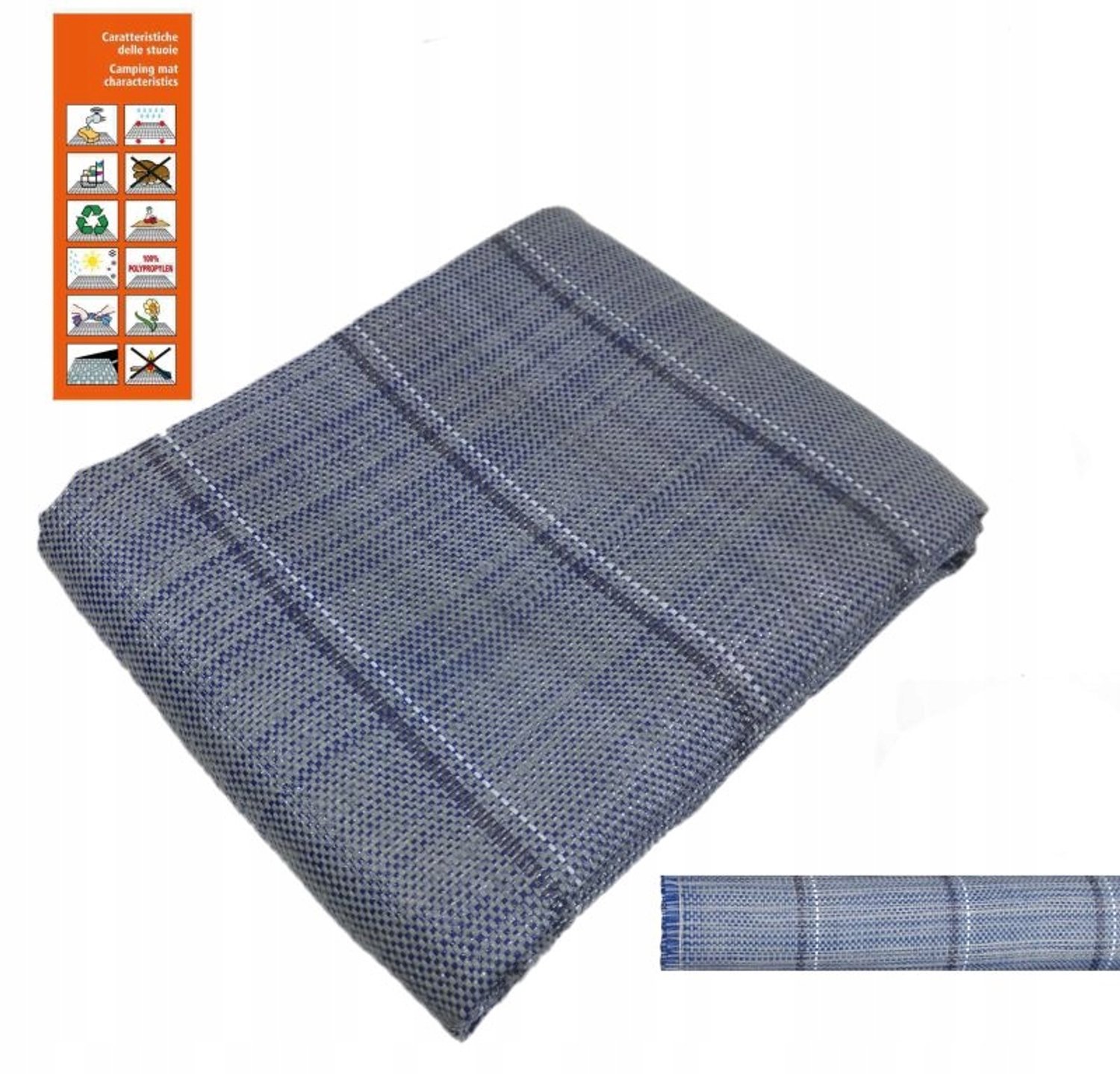 Arisol Voortent Tapijt 250x300 cm Blauw - Ademend & Duurzaam
