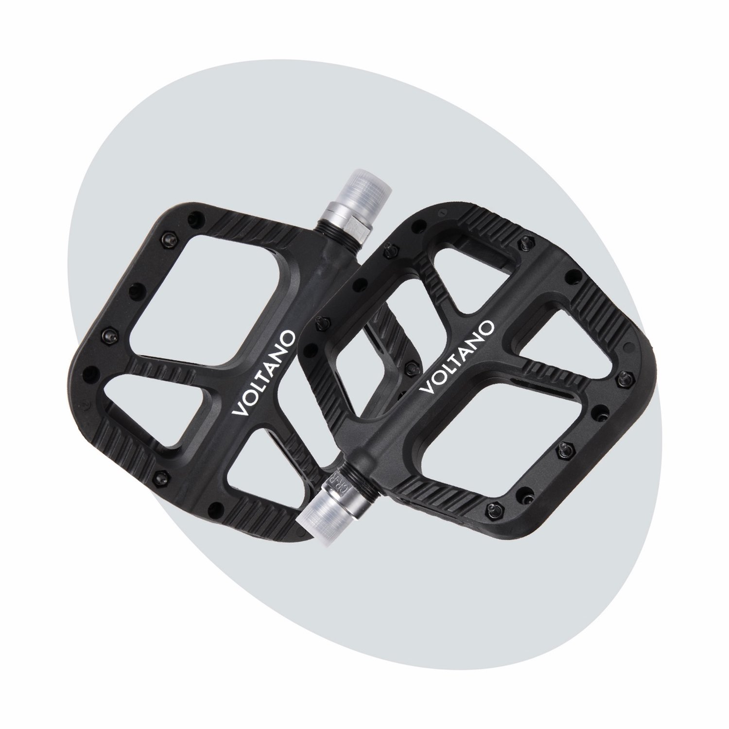 Voltano MTB / Racefietspedalen - Mat Zwart - Grip Pedalen - Antislip - Mountainbike Pedalen