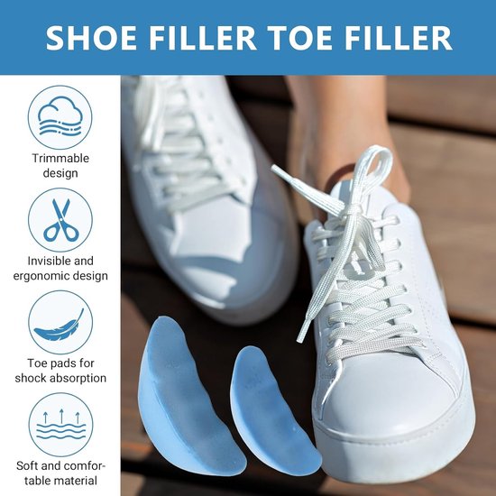 Inlegzolen voor Grote Schoenen - 6 Paar Comfortabele Zolen voor Hakken, Dresschoenen en Platte Schoenen, Verlichting van Voetpijn en Ondersteuning voor Mannen en Vrouwen — afbeelding 2