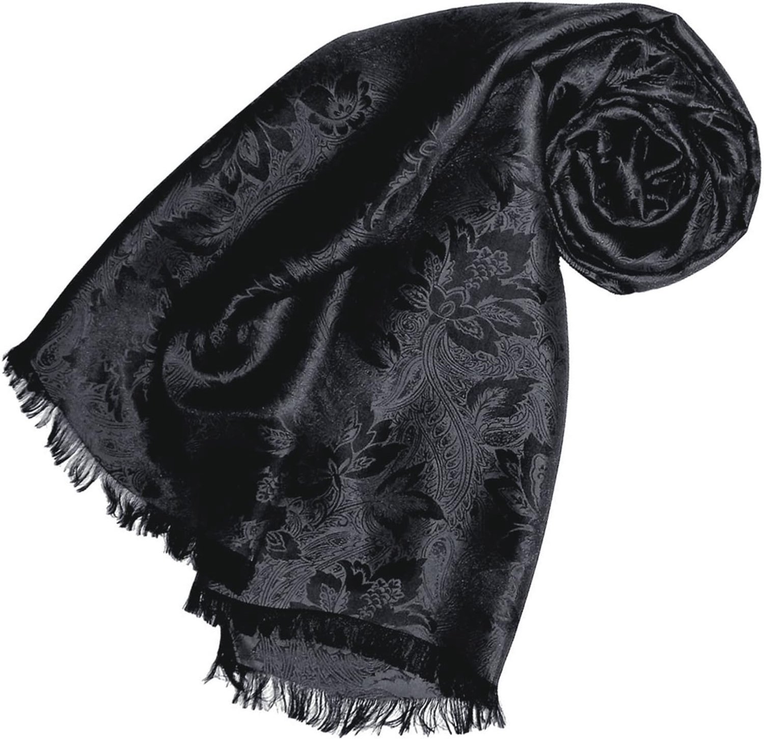 Luxe Dames Sjaal - Viscose & Zijde - Bloem/Paisley - 55x190cm