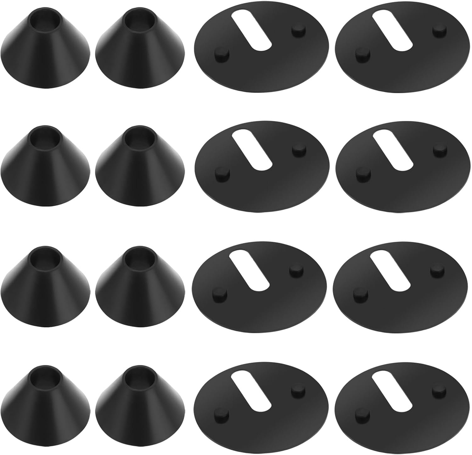 16-delige Toilet Hinge Set: Rubberen Ringen & Plaatjes voor Reparatie