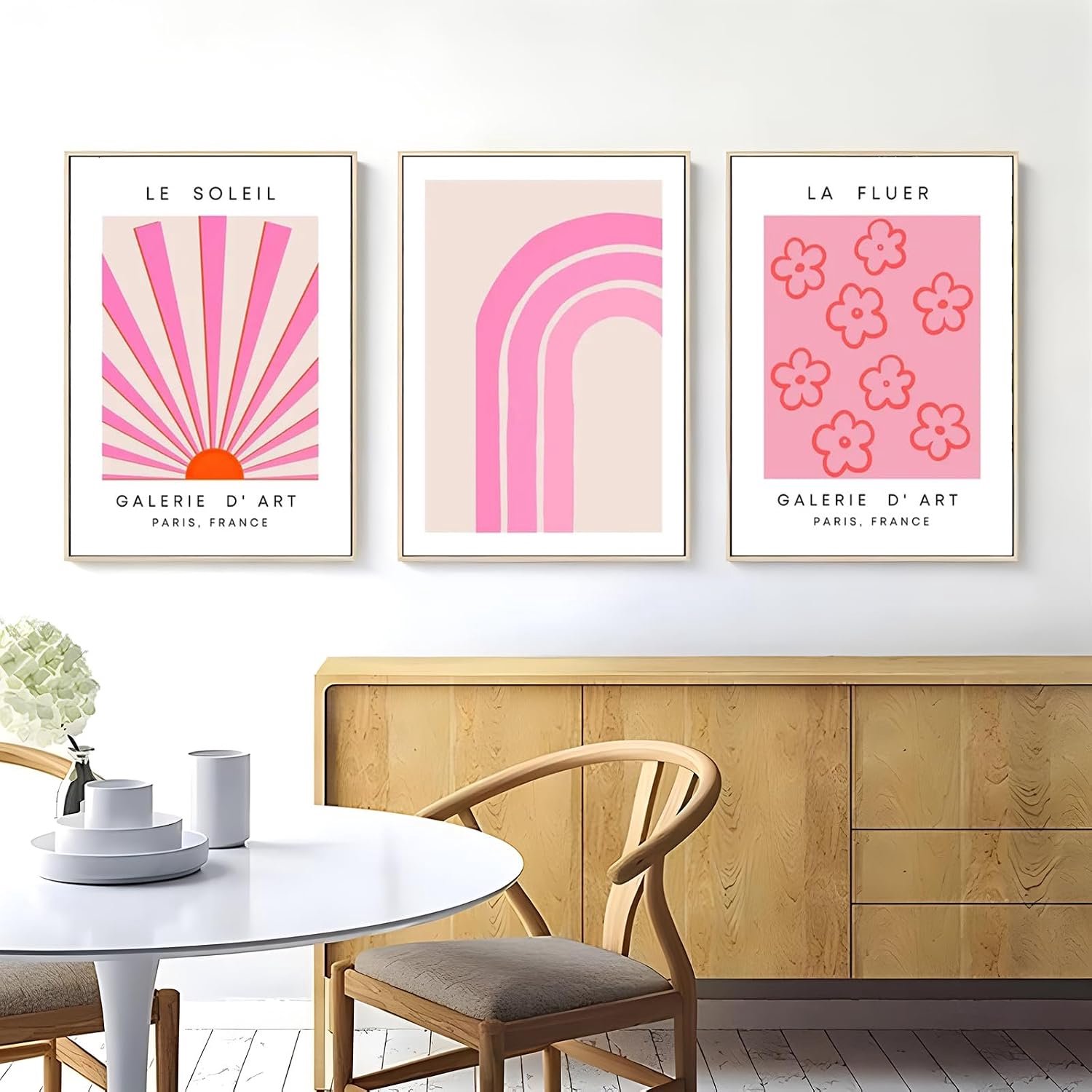 Bloemen Poster Set - Esthetische Muurdecoratie (40x50cm)