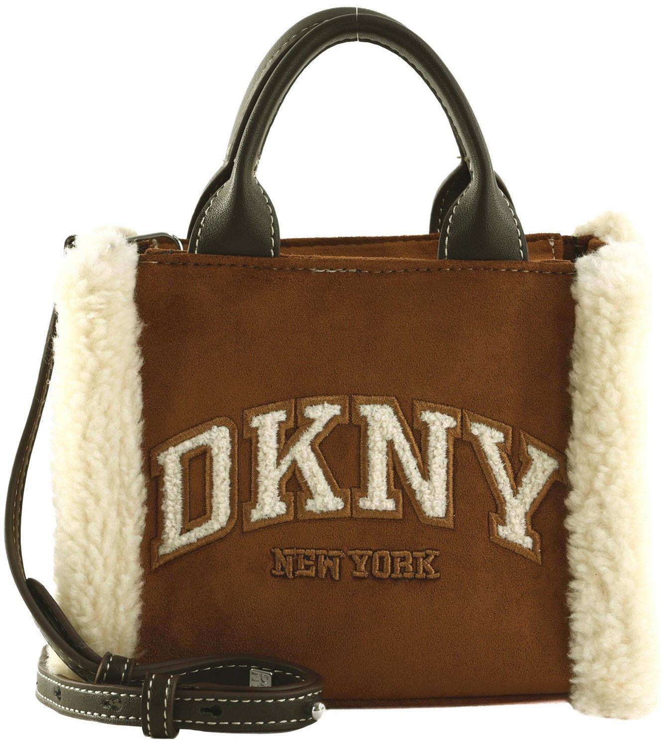 DKNY handtas schoudertas Hadlee Mini Crossbody Walnut bruine