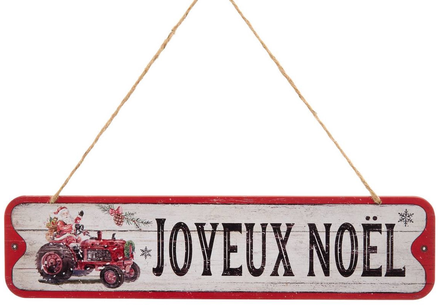 Plaque murale de Noël 50 x 0,5 x 12 cm 4 modèles assortis