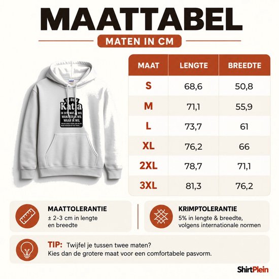 Grappig Katja Hoodie – Ik ben Katja, IK DOE WAT IK WIL, WANNEER IK WIL, WAAR IK WIL – Unisex Hoodie voor Dames & Heren – Leuk Cadeau — cadeau in Mode & Accessoires - foto 3