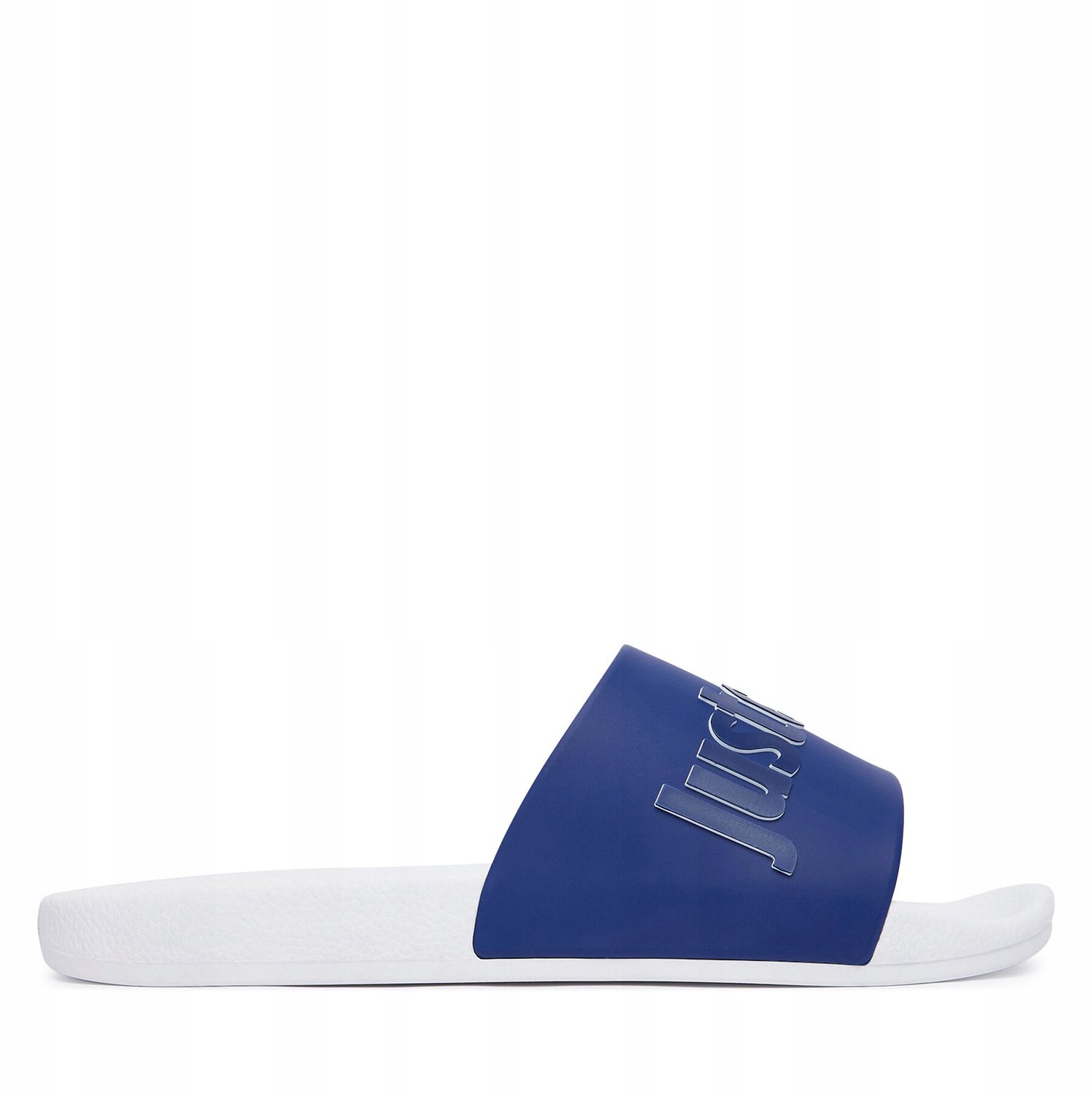 Just Cavalli Heren Slippers Wit/Blauw - Maat 43