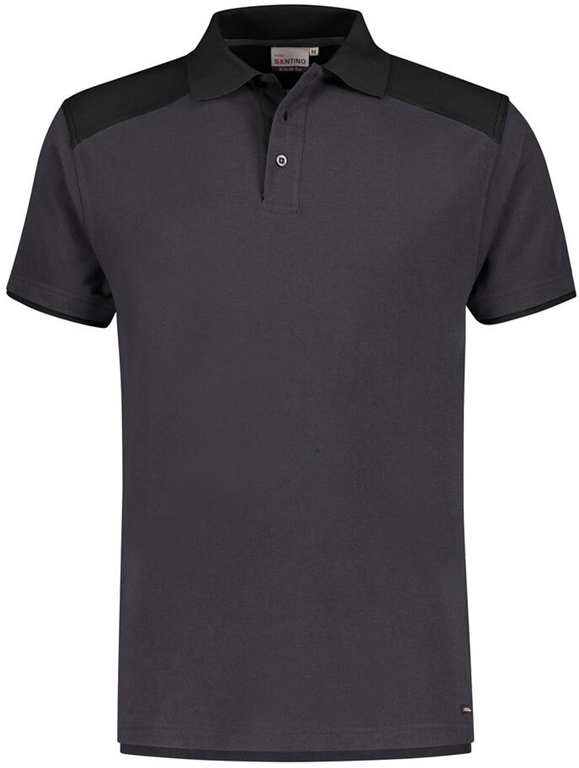 Santino poloshirt Tivoli - 200135 - zwart/rood - maat L