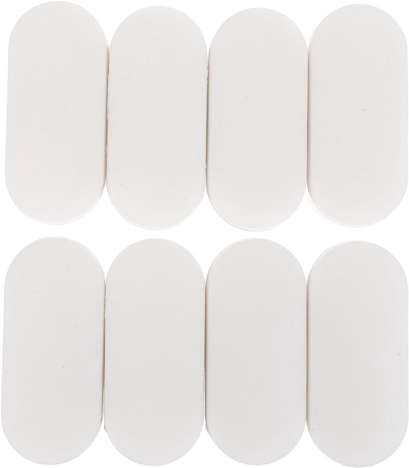 8 Stuks Delige Toiletzitting Spacers Hoge Witte Tpe Kussens Waterbestendig Geluidsdempend Anti-botsing Toiletzitting Buffers voor Comfort Veiligheid in Badkamer