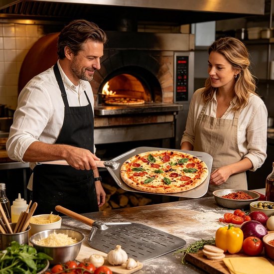 Peel 12 Inch RVS Geperforeerde Oven Draaien Tool — afbeelding 5