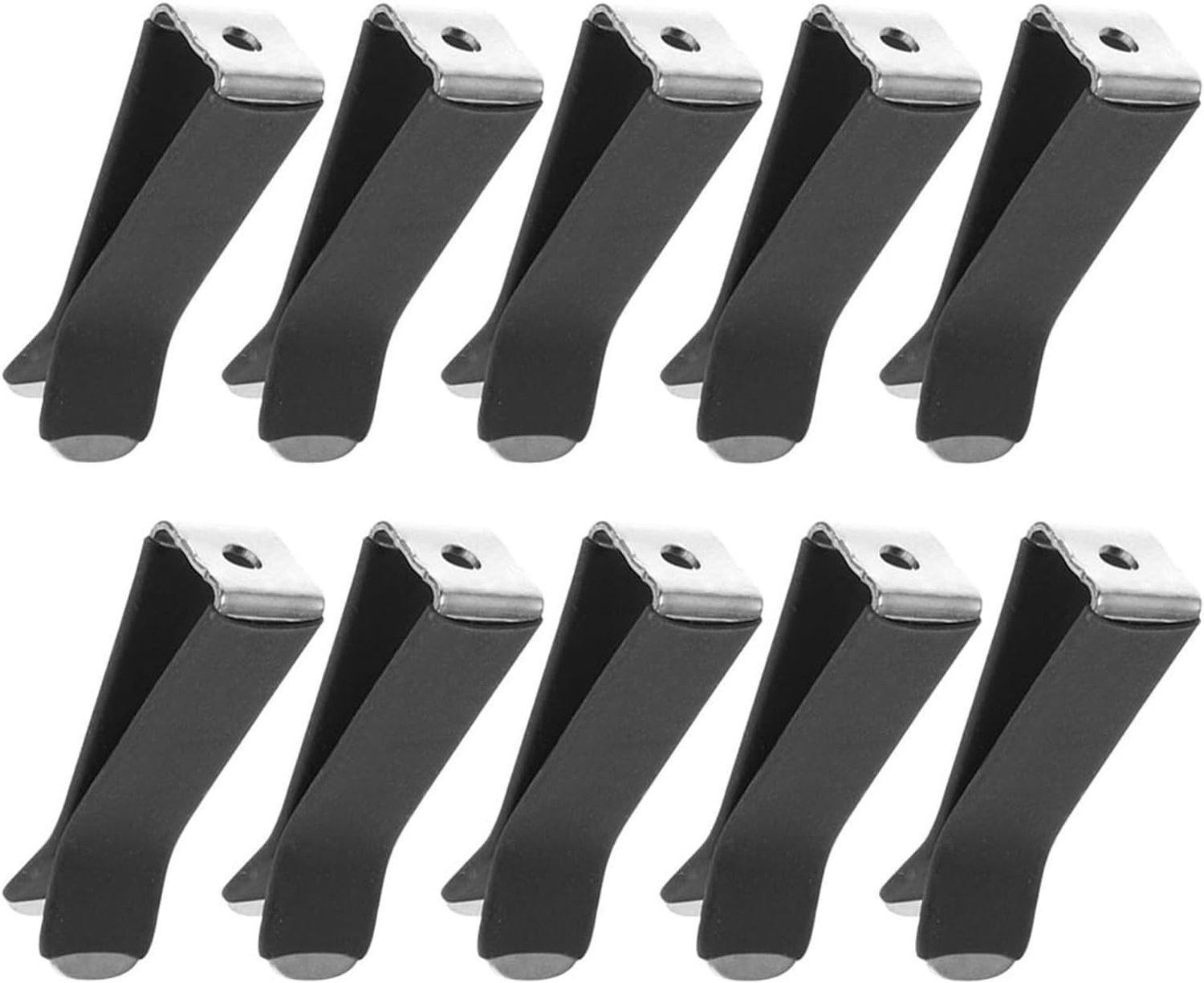 10 stuks auto-ventilatiegleufclips van metaal, duurzame buigvaste houder voor auto-geurdispenser en accessoires, compacte stabiele bevestiging voor het interieur van het voertuig