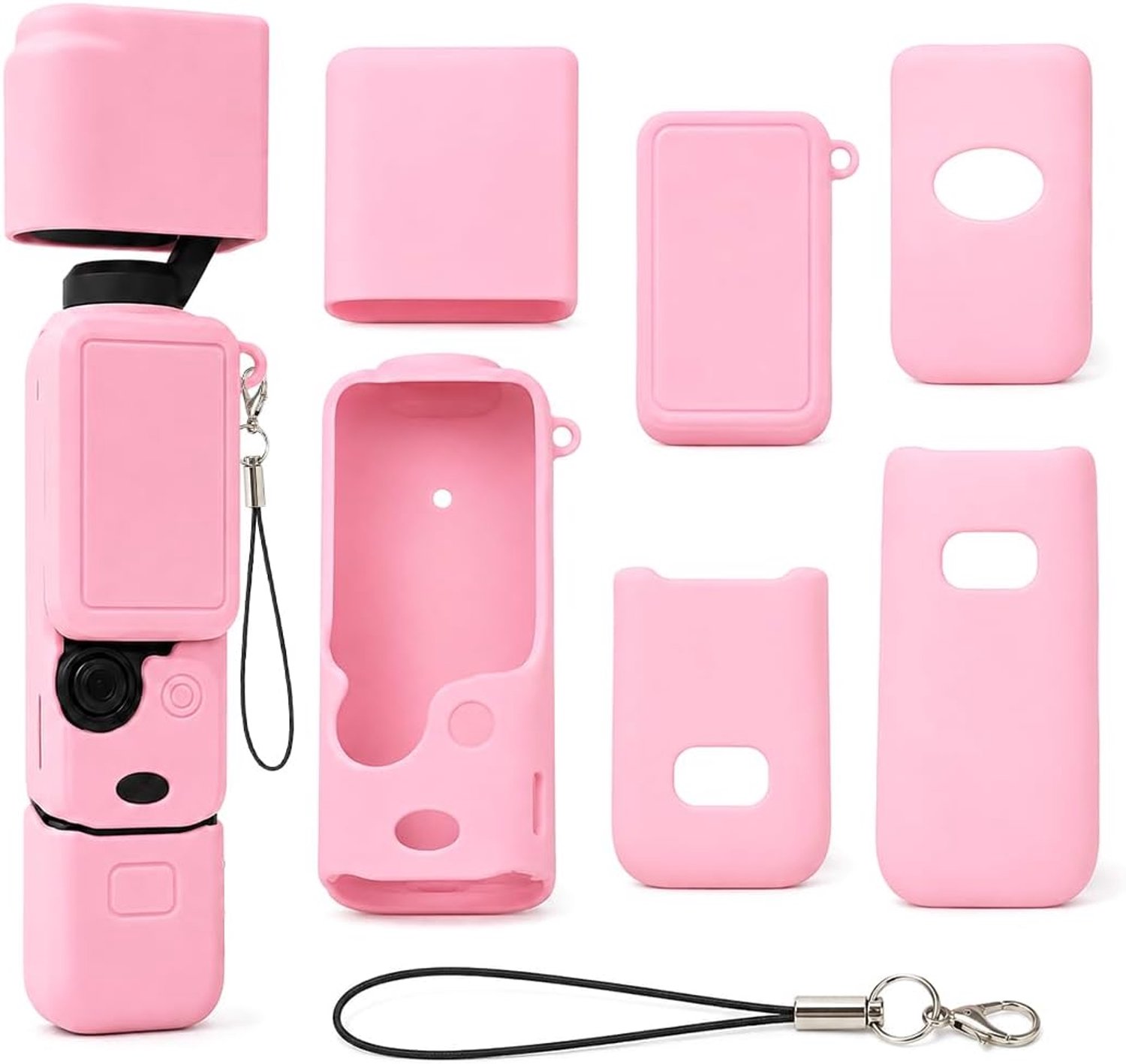 3 Creator Combo siliconen beschermhoes, koord, voor Po..et 3 Creator Combo, compact, siliconen hoes (roze)
