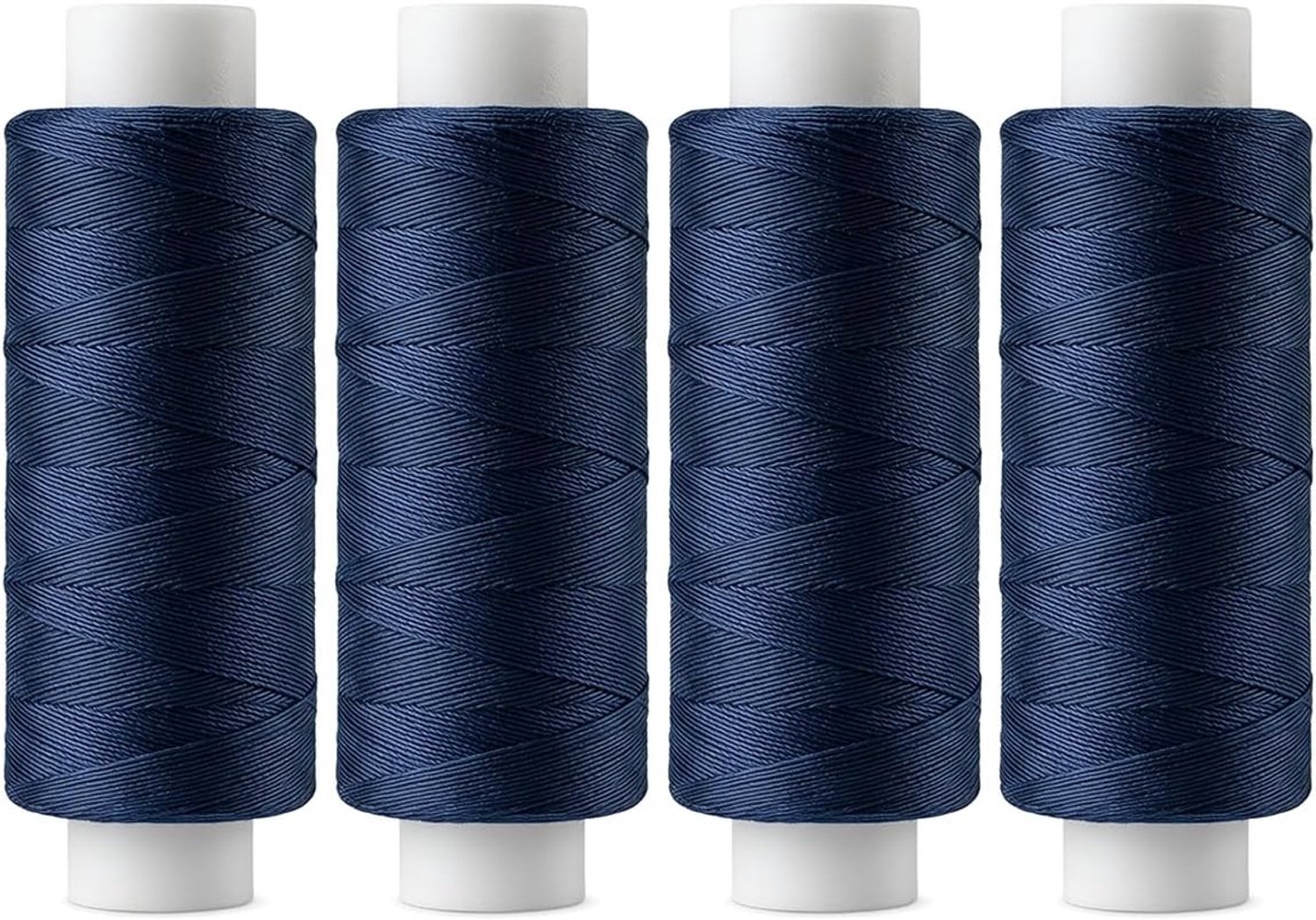 4 Rollen Donkerblauw Stikken, Hoge Hardnekkigheid Naaiende Hulpmiddelen, De Reparatiedraad Van De Kingstukstof, Geschikt Voor Doe-Het-Zelf Huishouden Naaien.