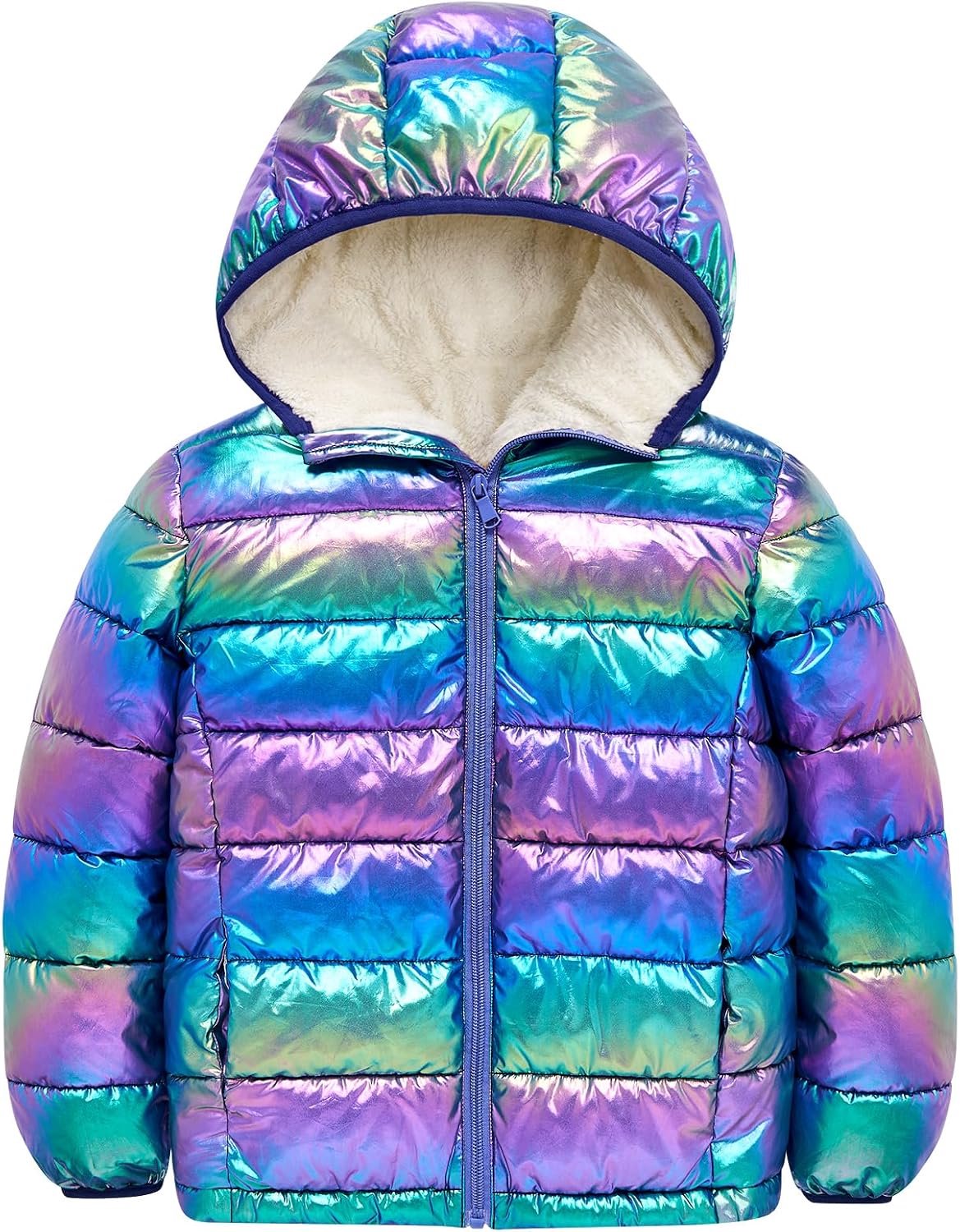 Meisjes winterjas capuchon waterdichte gewatteerde jas kinderen warm glanzende winterjassen winddicht jas 4-12 jaar