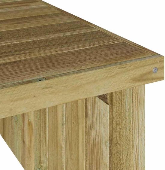 Garage voor robotmaaier, beschermdak van grenenhout, bruin — afbeelding 3