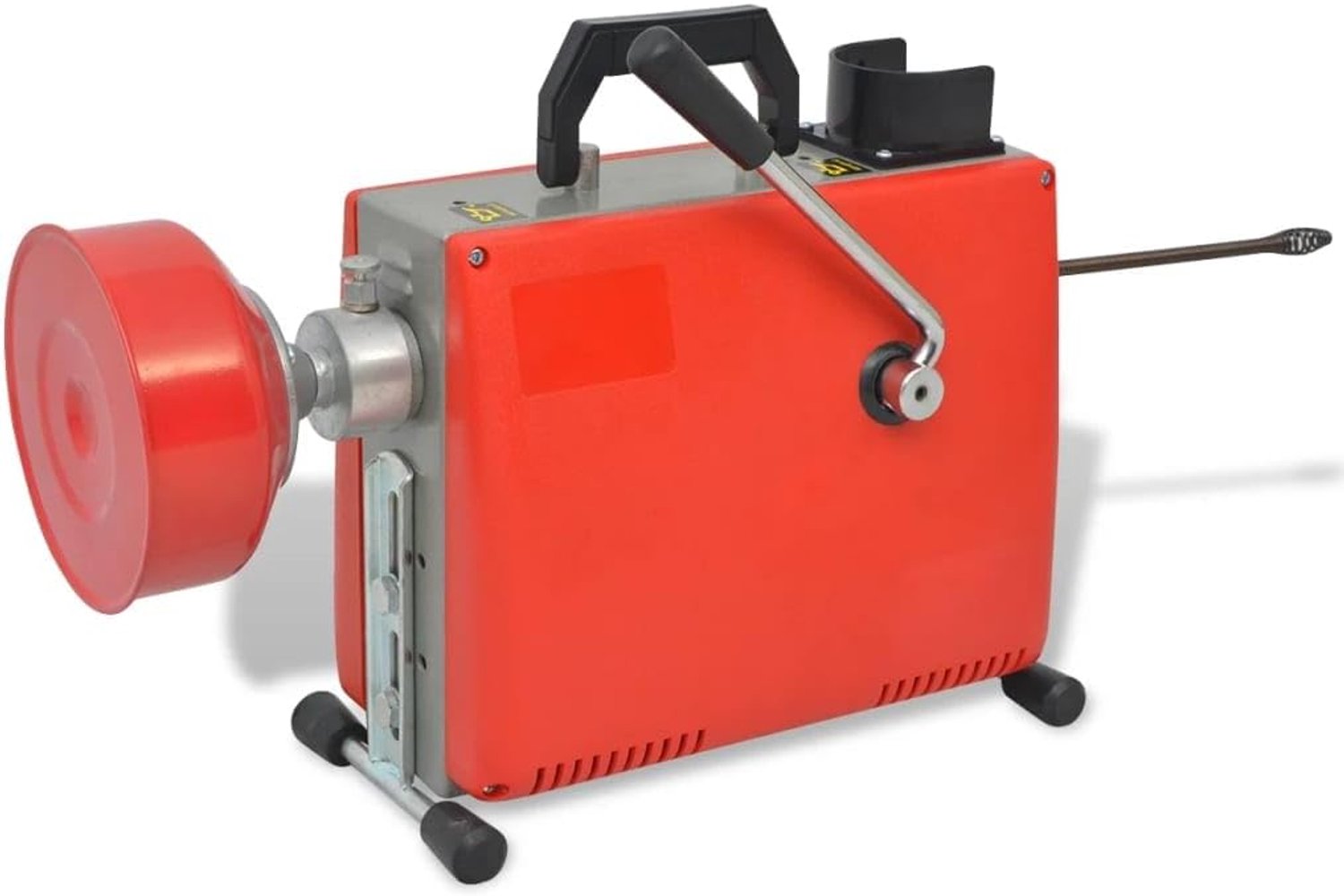 250 W, afvoerreiniger met 15 m spiraal, 16 mm en 4,5 m adapter voor buisverstoppingen, elektrische afvoerreiniging met boorkopset