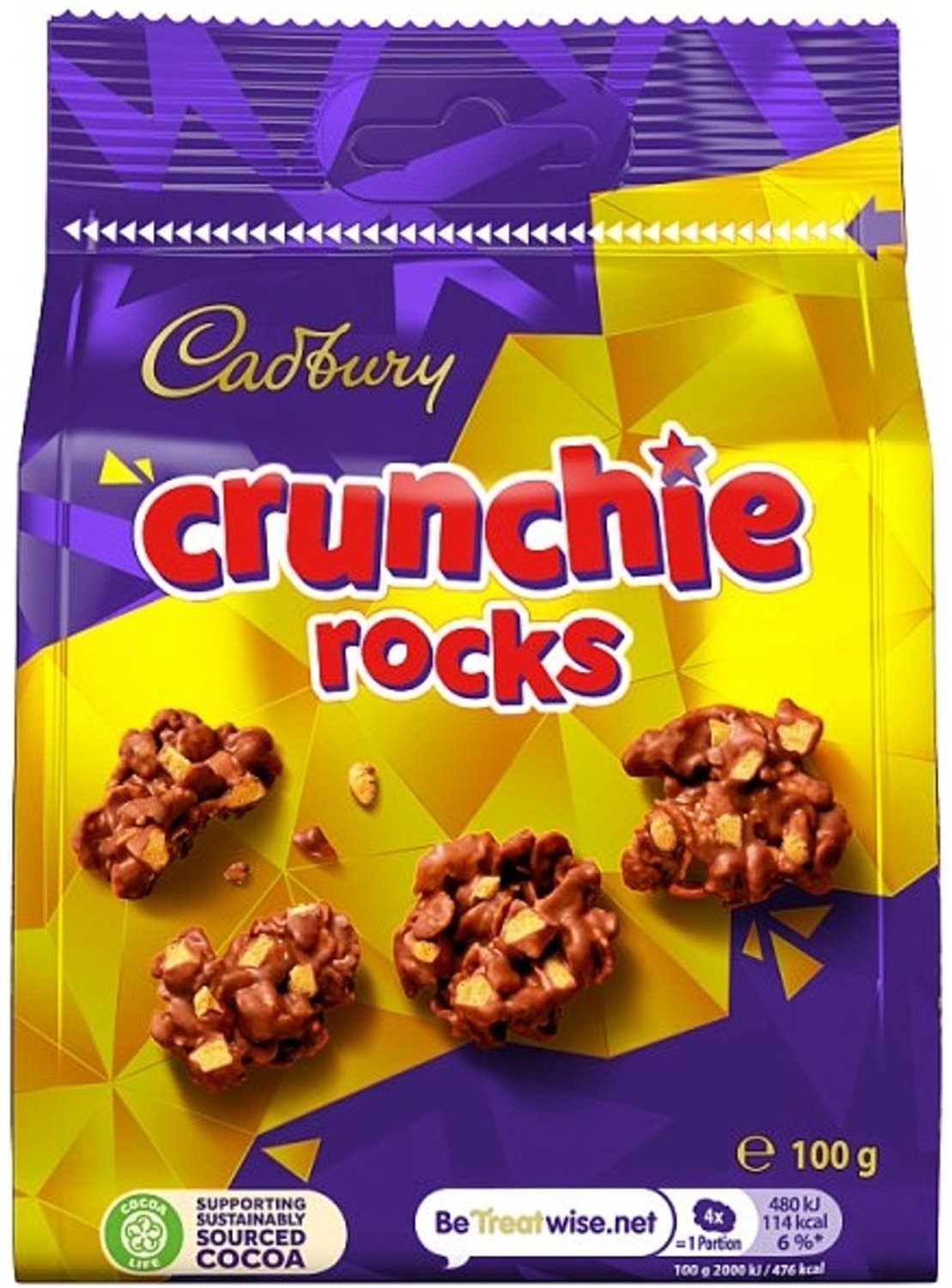 Cadbury Crunchie Rocks - Engelse chocolade - Snoepbox - 10 x 100 g