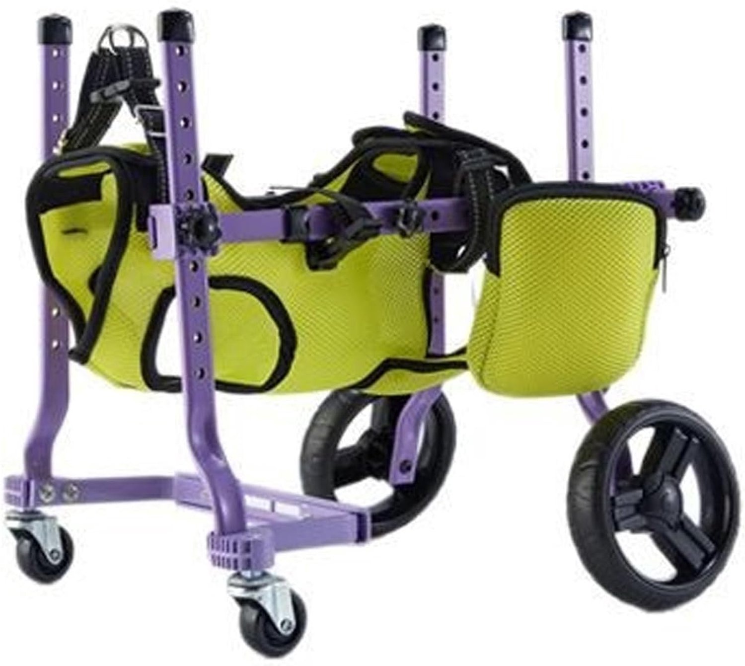 Doggy Achterbeen Loopwagen, Verstelbaar 4 Wielen voor Mobiliteit