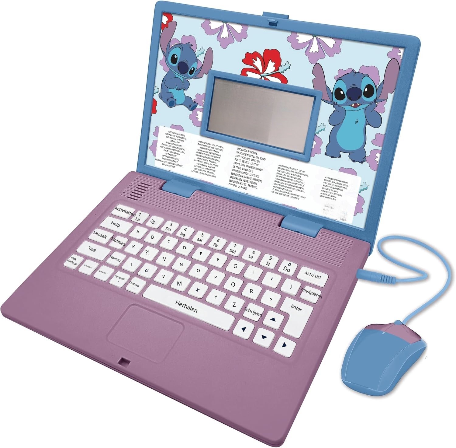 QEVA Kinderlaptop - Laptop Kinderen - Educatieve Laptop - Blauw - 24cm x 18cm x 4cm
