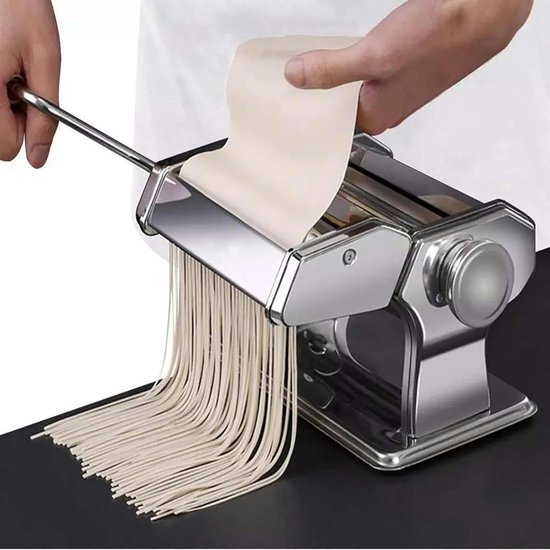 Handmatige Noodle Machine Pasta Maker Roestvrijstalen Lasagne Spaghetti Voor Thuis Keukengerei — afbeelding 2