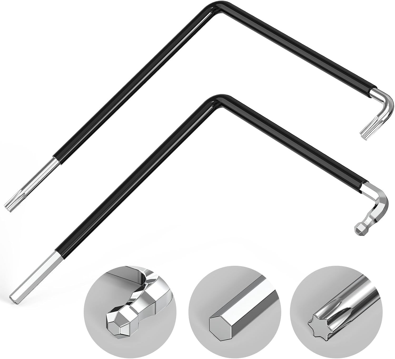 Verstelbare gereedschapsset voor ramen, 4 mm zeskant en Torx TX15 voor optimale afstelling van raamfittingen en -mechanismen