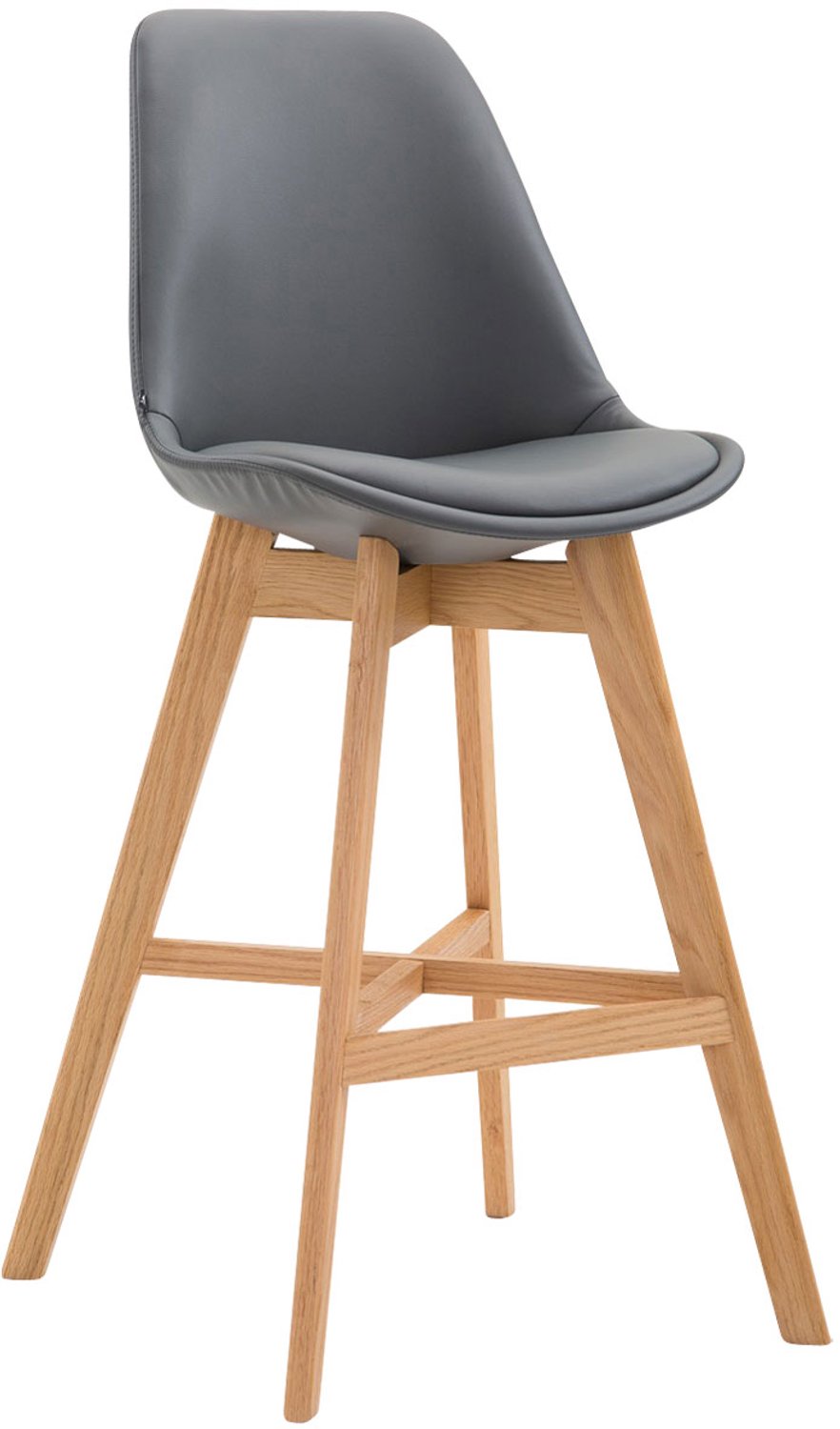 Luxe Comfort Barkruk - Grijs grijs natura