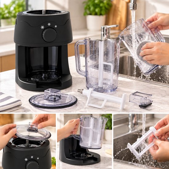 Nexxt Slushy Maker en Ice Crusher - 1 liter - 3 Maalstanden - 30W van nexxt — afbeelding 5