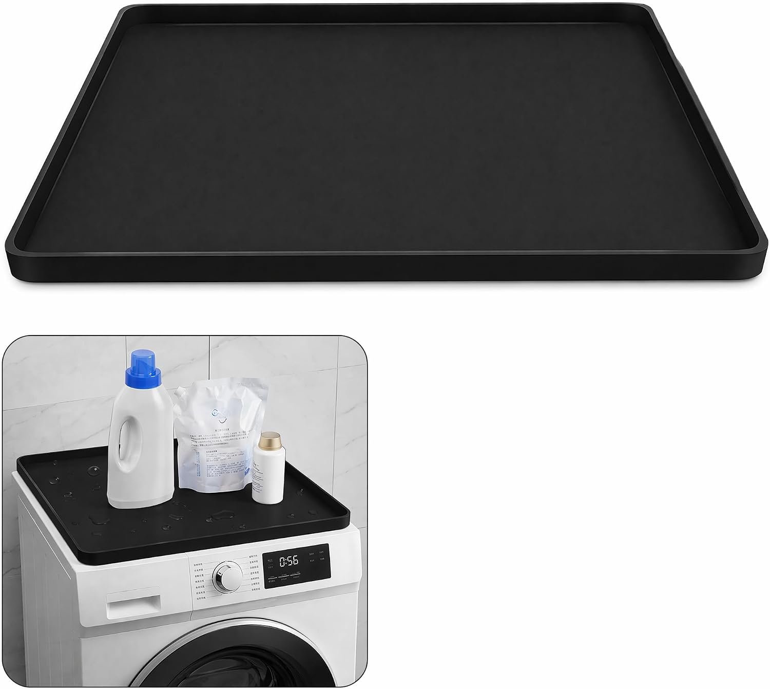 Wasmachine Mat Waterdicht Absorberend Antislip Druppelbak voor Wasruimte