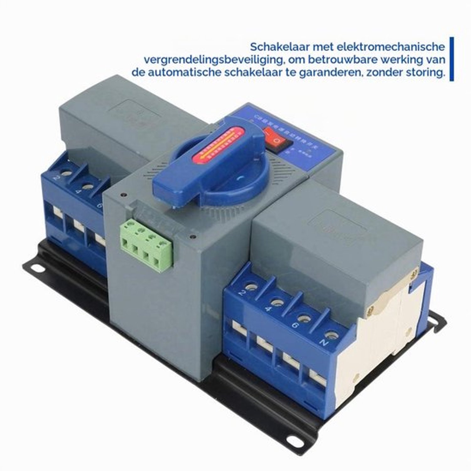 Automatische 4P 63A Overdrachtschakelaar, 400V Elektromechanische Vergrendeling, Dubbele Stroomvoorziening, Automatische Transmissieschakelaar