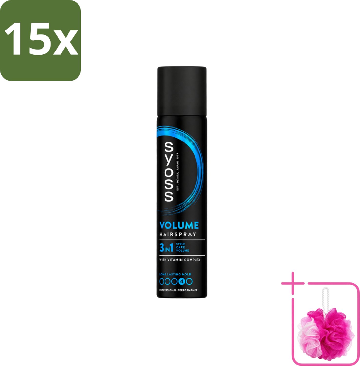 15 x Syoss - Haarspray - Volume Lift - 75 milliliter - Bulkverpakking - Koffiezetapparaat - Douchemop - Koffiezetapparaat