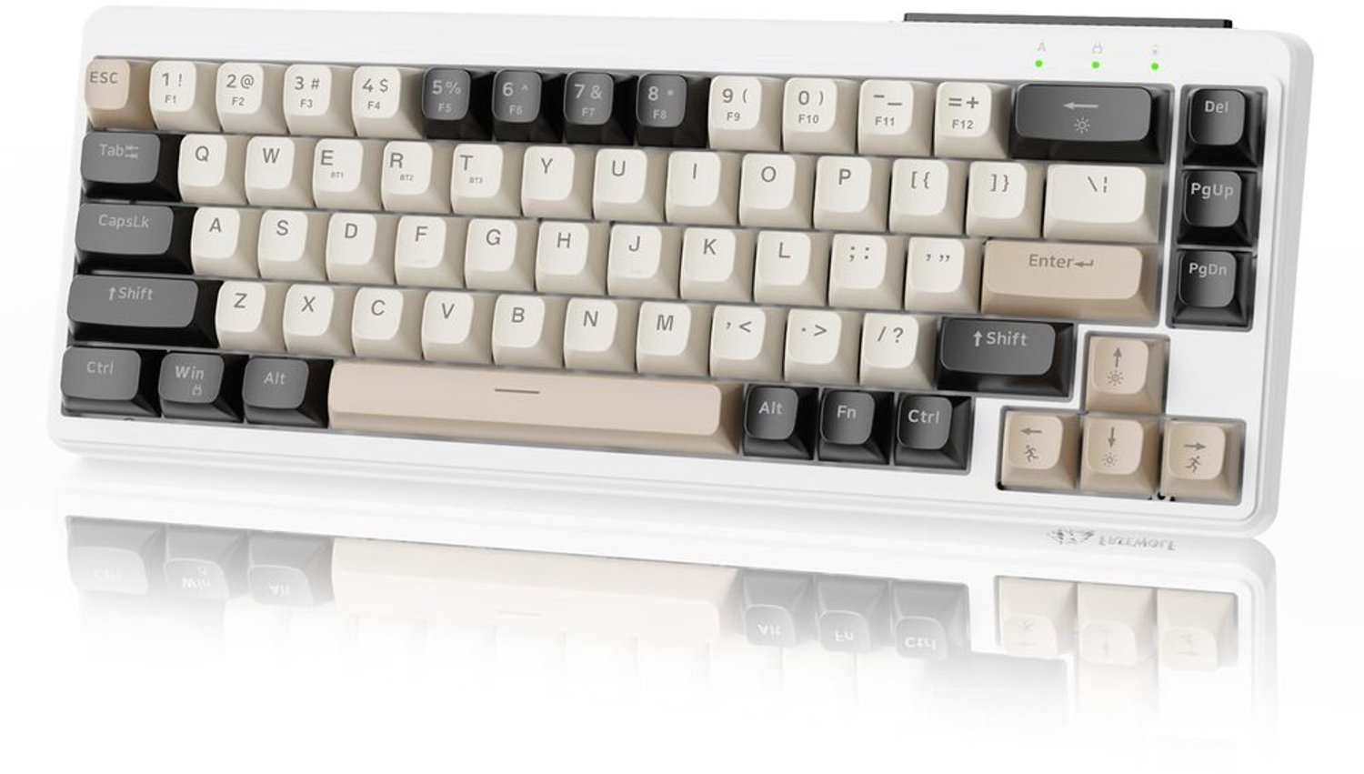 Draadloos Gaming Toetsenbord met 3 Modi, Compact en Oplaadbaar