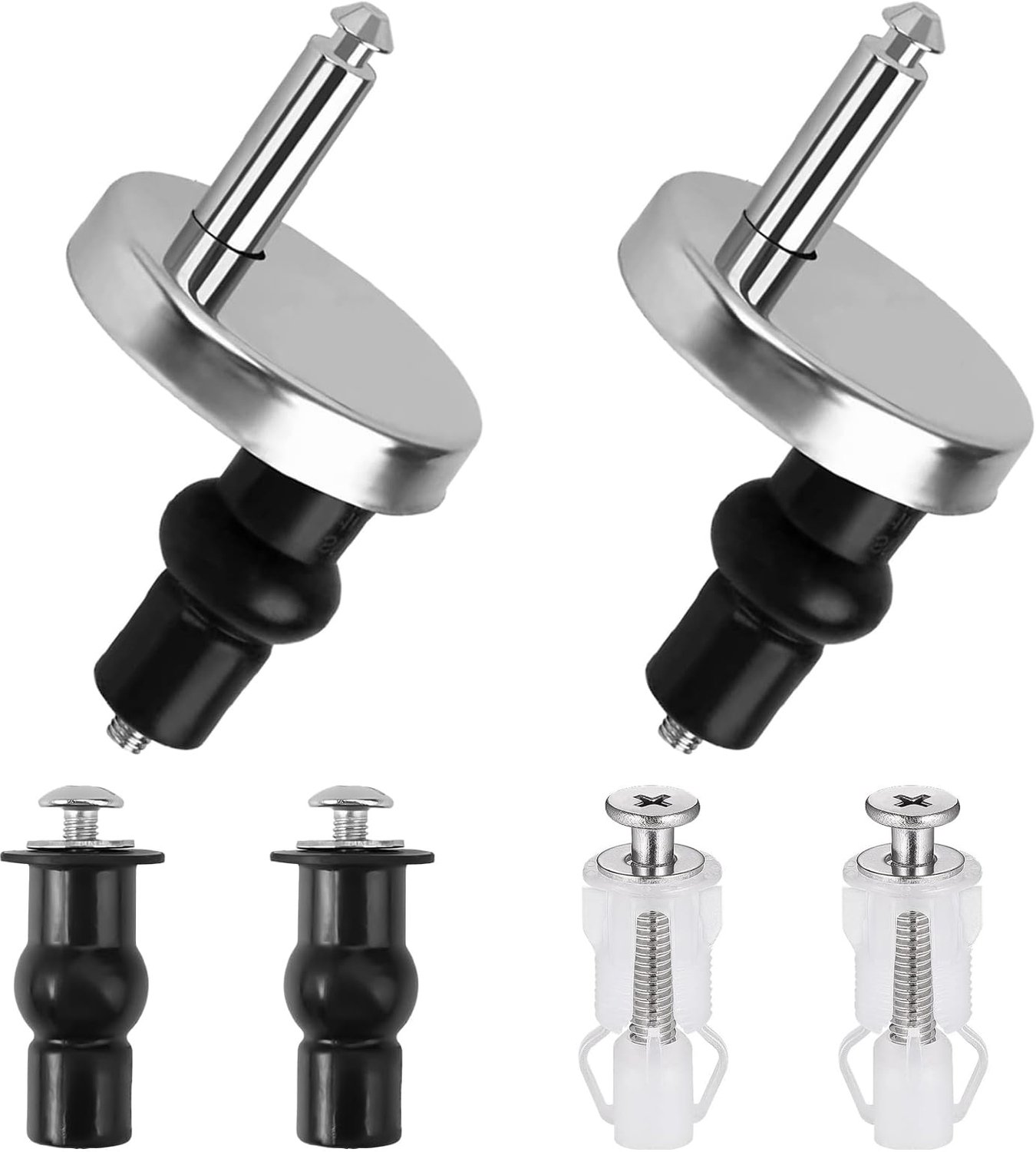 WC Bril Bevestiging - Rubber Moer - Scharnieren - Schroeven - Reparatie - Accessoires - Toiletbril