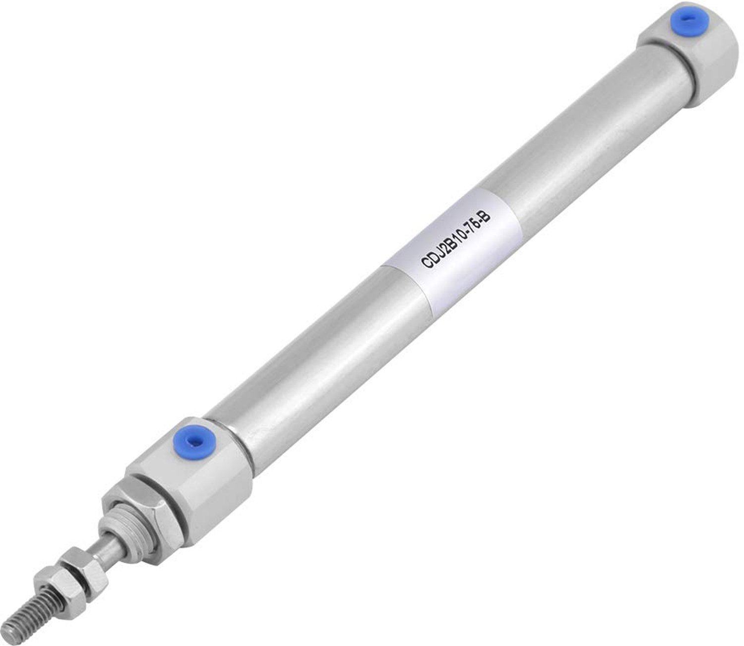 Pneumatische Cilinder Roestvrij Staal 10 Mm Boring - 75 Mm Slag - Dubbelwerkend - Compact Ontwerp - Lange Levensduur - Voor Automatische Apparatuur - Luchtcilinder