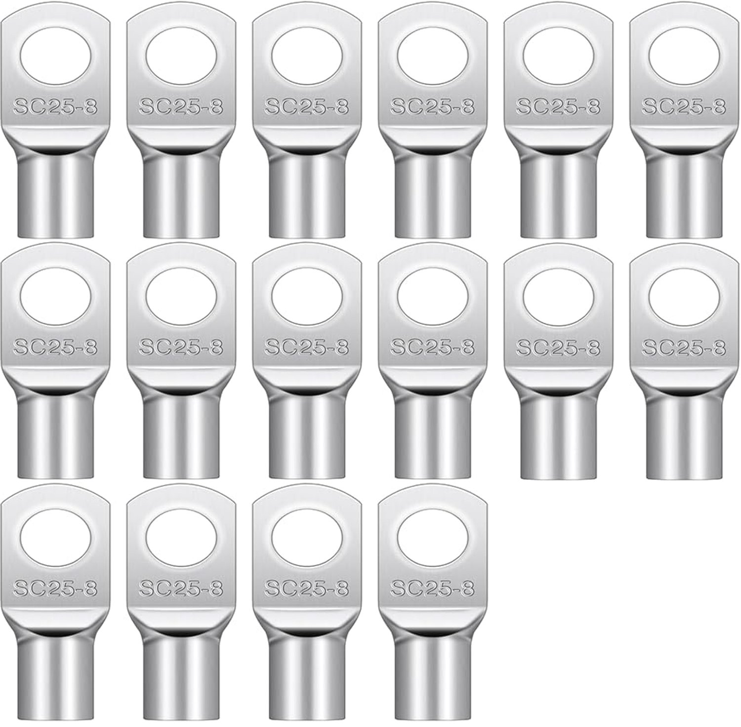 Set van 16 Tube Lugs SC25-8 voor Elektrische Aansluitingen