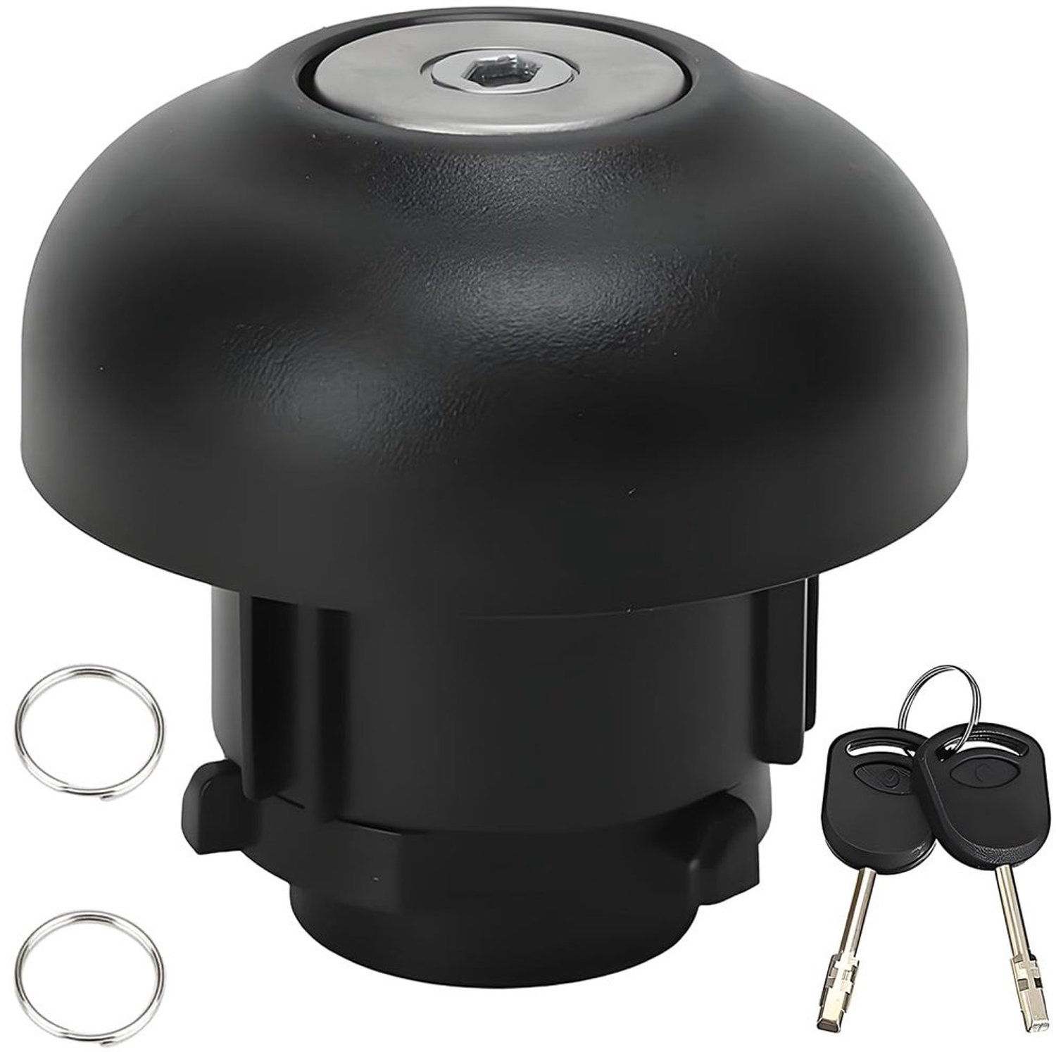 Tankdeksel met slot - Tankdeksel voor Transit MK7 VII [2006-2018] - Duurzaam - Roestbestendig - Eenvoudige installatie - Onderdeelnummer 1715043, 9C119K163AA - Tankdop
