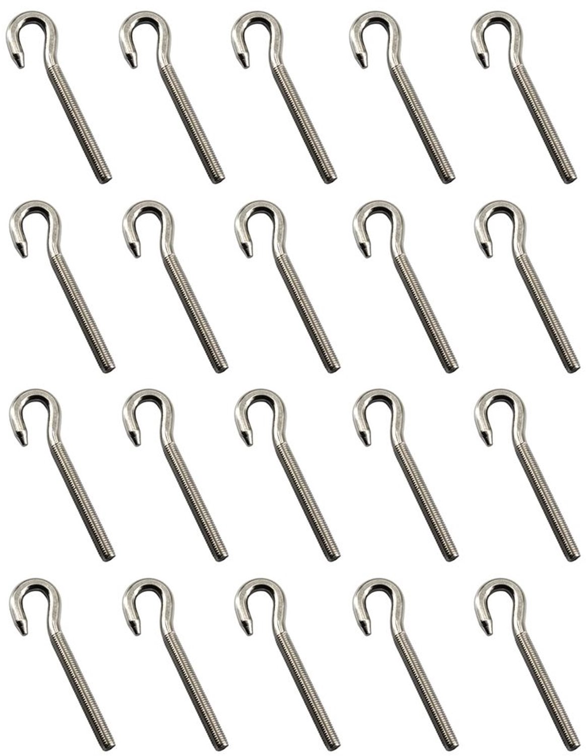 M5 RVS Oogbout met Lange Schacht voor Diverse Toepassingen
