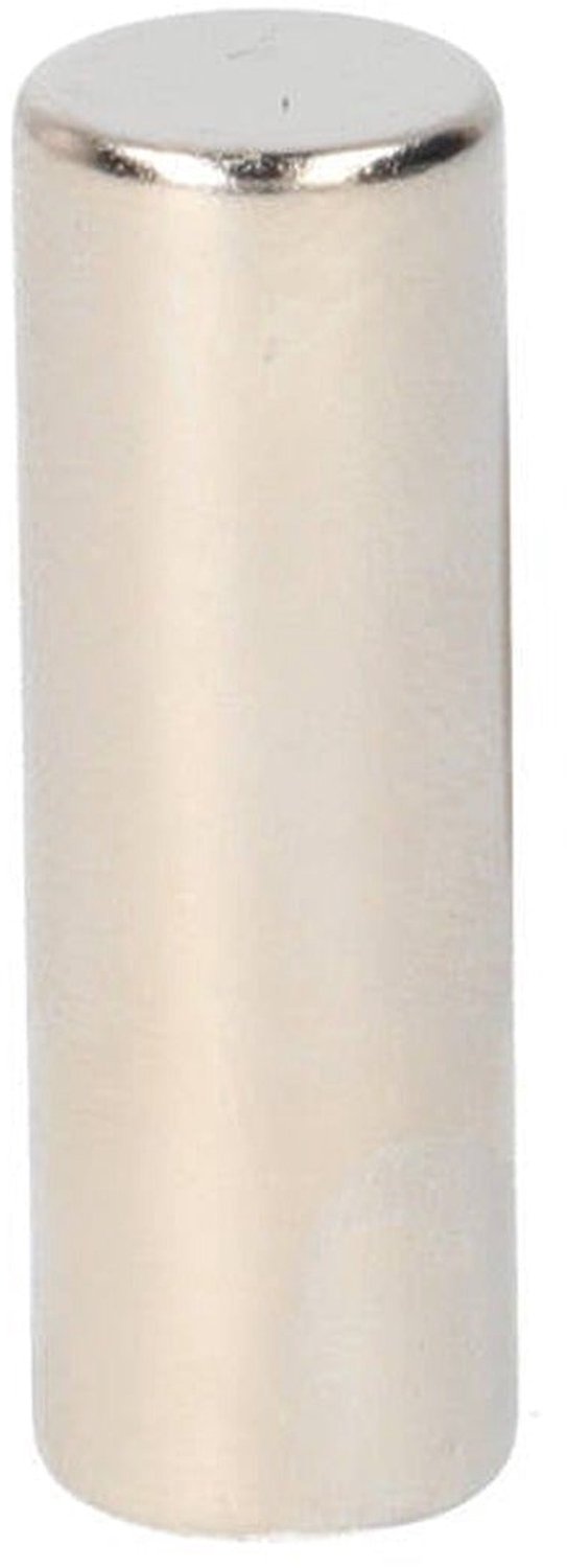 Neodymium Staafmagneet Ø10 x 30 mm N48 NiCuNi – 4 stuks