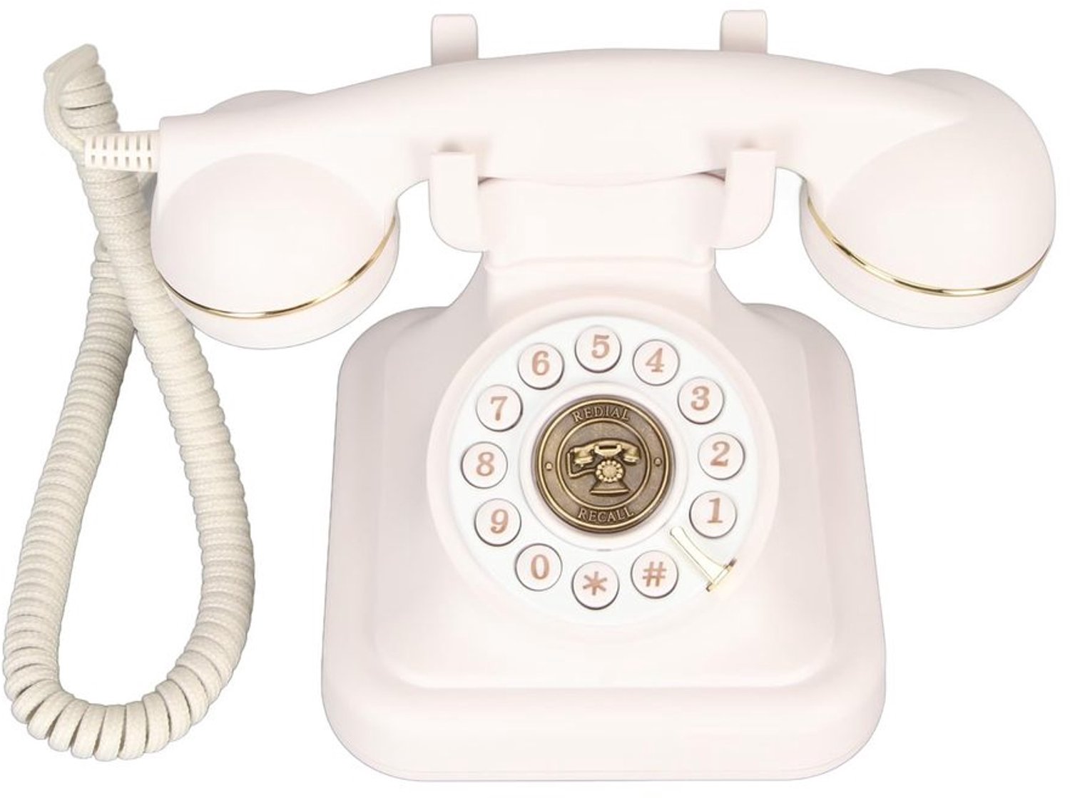 Vaste Telefoon Retro - Antieke Telefoon - Snoergebonden Telefoon - Decoratieve Telefoon - Duurzaam ABS-Materiaal - Volledig Functioneel